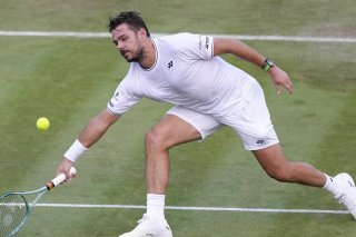 Wawrinka est à deux jeux de la défaite face à Monfils KEYSTONE/AP/Kirsty Wigglesworth